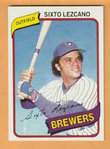 Sixto Lezcano Milwaukee Brewers 1980 Topps #215 11Y - Picture 1 of 2