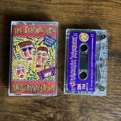 THE BEATMASTERS ANYWAYAWANNA CASSETTE  tape 1989 RHYTHM KING excellent condition - Image 1 of 4