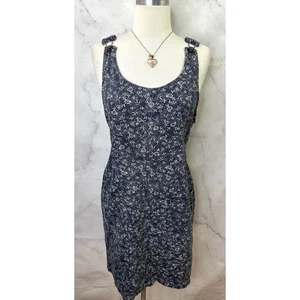 Vestido jersey vintage años 90 talla M azul floral caprichoso grunge - Imagen 1 de 20