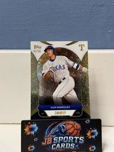 Alex Rodriguez “3x mvp” Gold stardust /50 - Picture 1 of 2