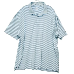 Callaway Opti-Dri Sz 3X Polo Golf Gray Blue Striped Men’s Embroidery Logo - Picture 1 of 10
