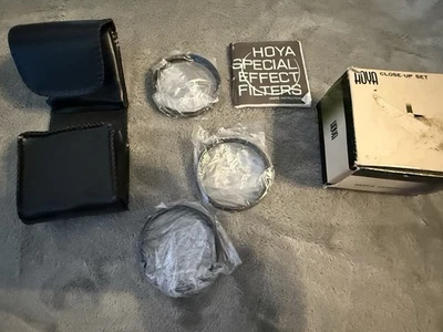 Hoya Genuine 52mm Close-Up Lens Set +1 +2 +4 Glass Lens Filter Japan 52 - Image 1 of 4