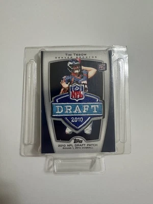 2010 Topps NFL Draft Patch #TRGT-3 Tim Tebow RC Rookie Card Denver Broncos - Image 1 of 2