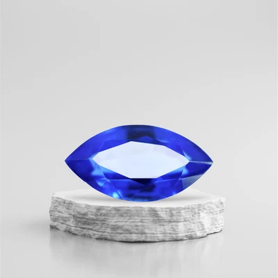 Natural Tanzanite Blue Marquise Shape 9 Ct Certified make jewelry Loose Gemstone - Image 1 of 4