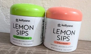 Dr. Kellyann Lemon Sips Citrus Drink Mix Gurke, Limette & Erdbeere (2 enthalten) - Bild 1 von 3