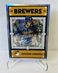 2023 Bowman Chrome Ascensions Refractor Autograph #BA-13 Jackson Chourio 039/150 - Picture 1 of 2