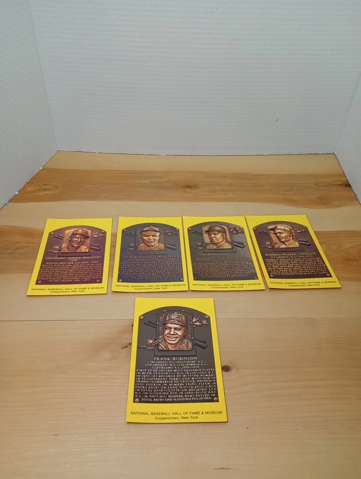 National Baseball Hall of Fame Post Cards  Cooperstown  New York Plague Lot Of 5 - Image 1 of 4