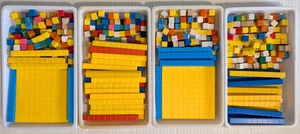 ETA Cuisenair Math Manipulatives Cubes Rods Lot 100s of Pcs Teachers Home School - Picture 1 of 3