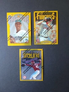 (3) 1996 Topps Finest Gold Rare Eckersley, Salmon, Hernandez 198, 249, 294 - Picture 1 of 5