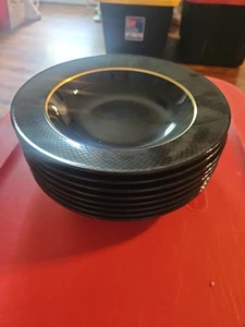 "Cuencos Mikasa Matrix negros FK702 - 9 1/4"" - Galería - Japón, 8 cuencos" - Imagen 1 de 19