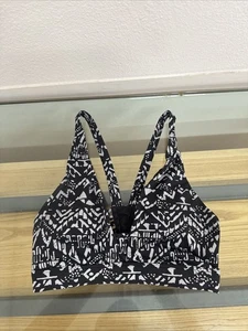 Victoria Secret VSX Sport Bra Black and gray￼ Size S Padded EUC￼ - Picture 1 of 3