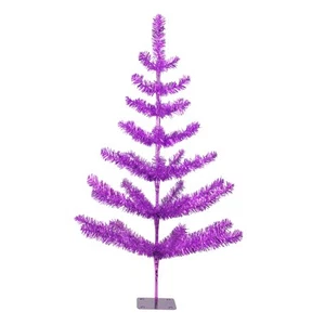 Northlight 3' Orchid Purple Tinsel Pine Artificial Christmas Twig Tree - Unlit - Picture 1 of 2