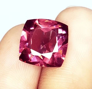 Natural Padparadscha Sapphire Loose Gemstone 10 Ct Certified Cushion Cut Gems - Picture 1 of 13