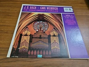 J.S. Bach Carl Weinrich The Great Organ Chorales Vol.1 S.651-S.656 Lp Record Vg+ - Imagen 1 de 4