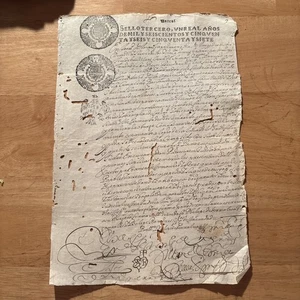 Italy Italian One page Document From 1659 366 Years Old - Picture 1 of 3