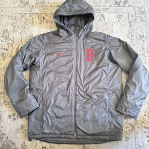 Nike Boston Red Sox On-Field Jacke Herren XL Baseball Puffer Kapuze Wintermantel - Bild 1 von 13