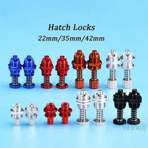 Cerraduras de cubierta de escotilla de botón pulsador de aleación CNC 2 piezas 22 mm/35 mm/42 mm para barco de radiocontrol  - Imagen 1 de 22