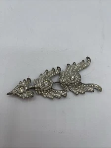 Vintage CHANEL Novelty Co signierte Brosche von Reinad, Strass Pfeil/Vogel Art Deco - Bild 1 von 13