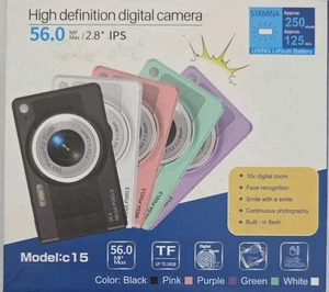 NUEVA Cámara Digital, 56MP FHD 1080P Cámara Zoom 16x Anti Vibración 2.8IPS TFT/az - Imagen 1 de 4