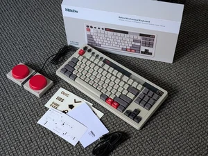 8BitDo Retro Mechanical Keyboard N Ed + Super Buttons Wireless 2.4Ghz Bluetooth - Picture 1 of 10