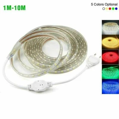 1m~10m LED strip light SMD 220 volt warm white blue bulb RGB chips lamp AC 220V - Image 1 of 4