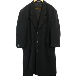 Kasper Mens Single Breasted Wool Overcoat Classic Preppy Gray Topcoat Size 46R - Picture 1 of 11