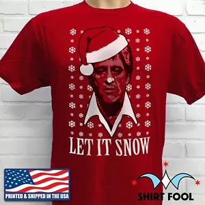 AL PACINO SCARFACE ***LET IT SNOW*** WEIHNACHTS-T-SHIRT - Bild 1 von 2