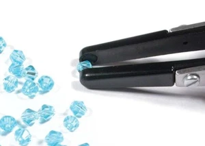 1 Pair Fiber Indented Tip Tweezers Perfect for Picking up Beads and Parts - Picture 1 of 4