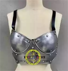 Mittelalterliches weibliches Fantasy-Kostüm antiker Damen-BH Cosplay Larp Rüstung Halloween - Bild 1 von 5
