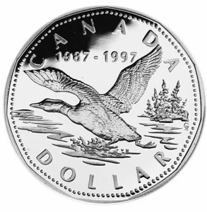1997 Canada 10th Anniversary of the Loon Proof Silver Coin B2 - Picture 1 of 2