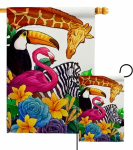 Zoo Garten Flagge Scheunenhof Tiere Deko klein Geschenk Hof Haus Banner - Bild 1 von 17