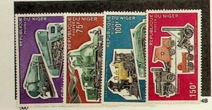NIGER SC 298-301 EDICIÓN NH DE 1974 - TRENES - Imagen 1 de 1