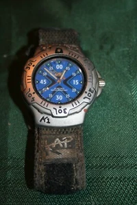 VINTAGE MEN'S KAHUNA STAINLESS STEEL WATCH WITH ORIGINAL WATCH BAND - Picture 1 of 10