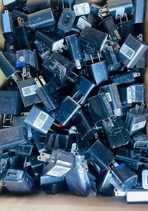 Lot Of 175 - OEM Assorted Wall Adapter USB-A Port - Black - 1Amp - Used - Picture 1 of 1