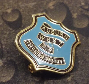 Auburn West Public School vintage pin badge NSW Australia - Picture 1 of 4