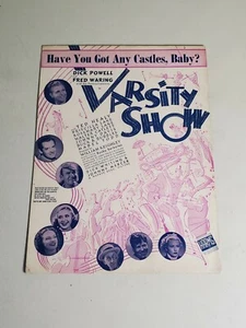 Vintage 1937 Have You Got Any Castles, Baby? Varsity Show Noten - Bild 1 von 4