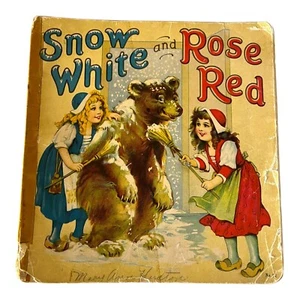 1929 Snow White and Rose Red Vintage Children's Story Book *AS IS* - Picture 1 of 16