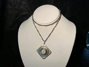 Caravelle by Bulova Silver Tone Pendant Watch Runs, keeps time 70’s Date night - Picture 1 of 4