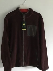 NWT G.H. BASS EXPLORER ARTIC TERRAIN FULL ZIP MEN WINE COLOR JACKET SIZE XLarge - Picture 1 of 3