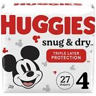 Huggies Snug and Dry Diapers Size 4 Jumbo Pack 27 Ct PK of 27