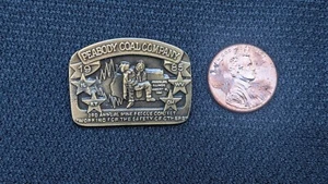 Vintage 1985 Peabody Coal Company 3rd Annual Mine Rescue Contest Pin Freeburg IL - Bild 1 von 3