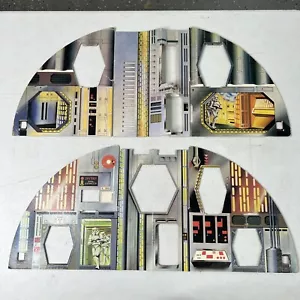 Vintage Star Wars 1978 Palitoy Death Star Original Main Wall Cardboard Piece A B - Picture 1 of 23