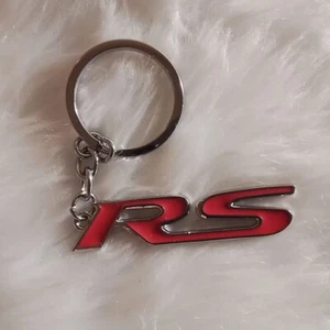 SPORT RS METAL LOGO KEYCHAIN KEYRING NEW RED/SILVER - Picture 1 of 1