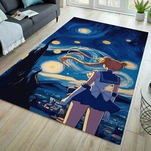 Anime rug, nursery rug, anime decor rug, japanese anime rug, manga rug - Picture 1 of 8
