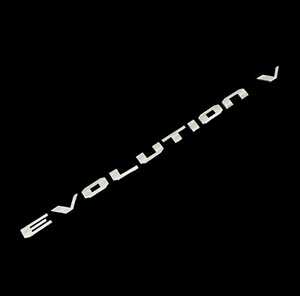 TRUNK LID BADGE EMBLEM FOR MITSUBISHI LANCER EVO EVOLUTION V 5 LETTERS CHROME - Picture 1 of 12