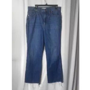 Jean sfilacciati Madewell semi stivali crop orlo taglia 32 - Foto 1 di 6