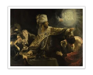 REMBRANDT Painting, Belshazzar's Feast (1635-1638) PREMIUM 17x21" Print Poster - Picture 1 of 3