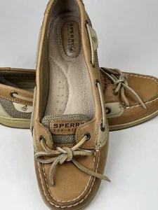 Sperry Top Sider Womens Boat Sole Shoes Linen Oat 9102047 Size 8 G-15 61428 - Picture 1 of 14