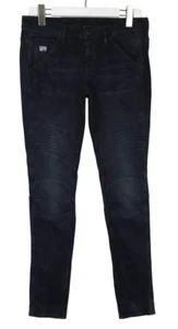 G-STAR 5620 Custom Mid Skinny Jeans Damen W30/L32 Schwarz Faded Zip Fly Stretch - Bild 1 von 9