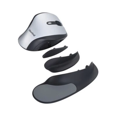 Silver Large NEWTRAL 2 Mouse, WIRELESS USB Dongle Wireless/RIGHT-HANDED- N200SWL - Image 1 of 4